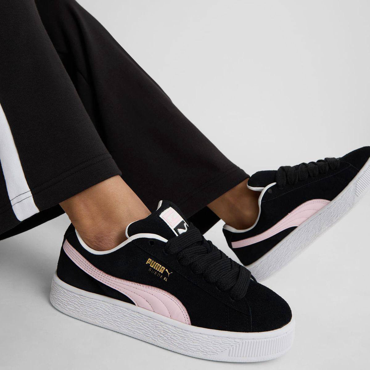 Puma Suede XL Black Pink White — фото 2
