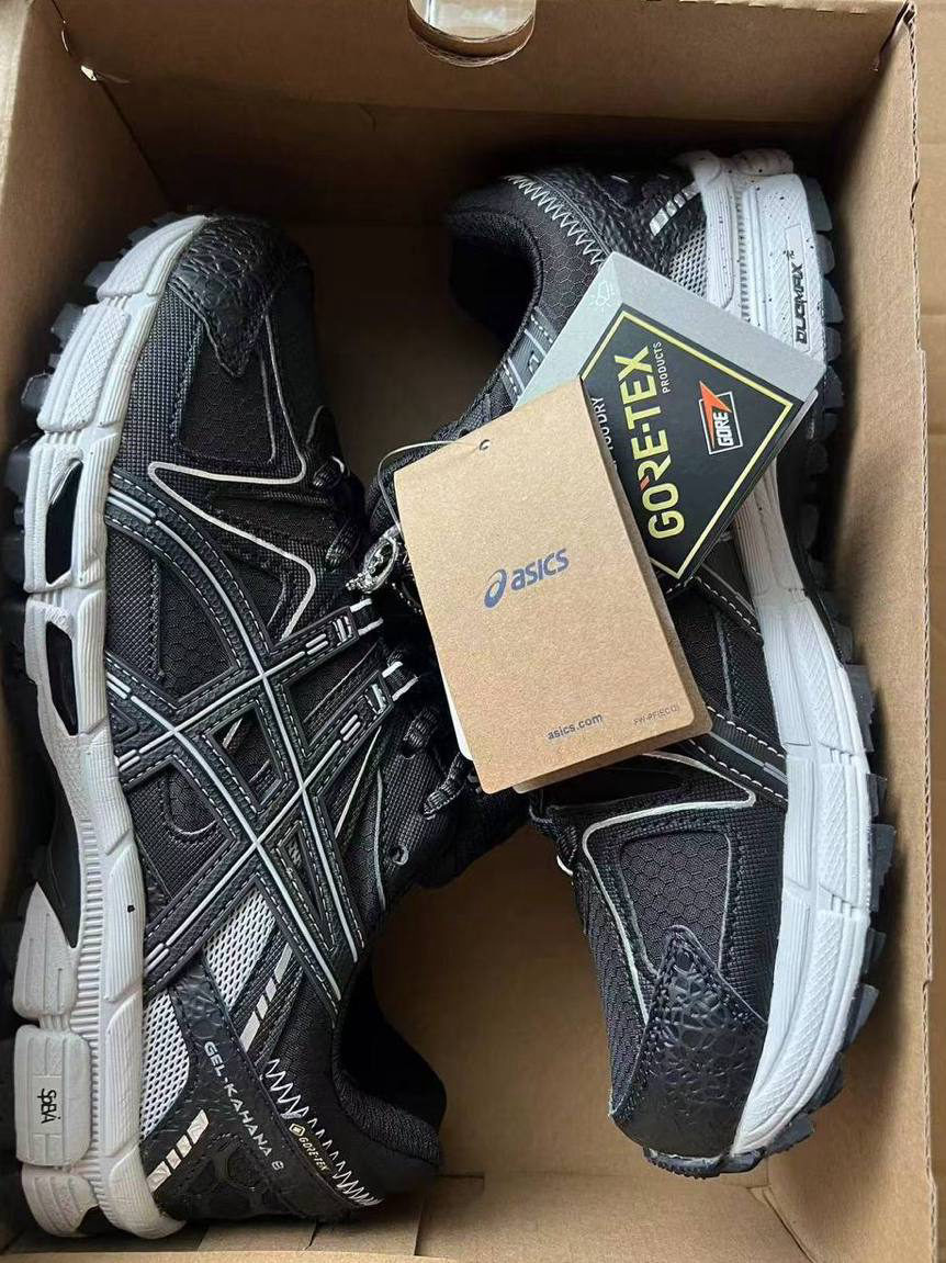 Asics Gel-Kahana 8 Black White Gore-Tex